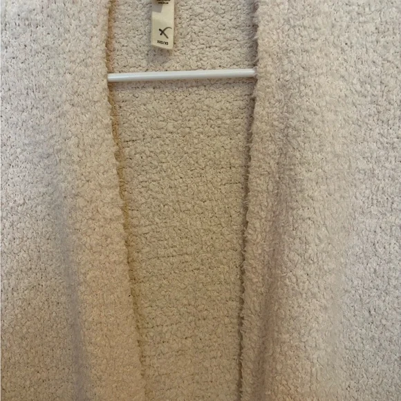 SKIMS Long Cardigan Boucle Robe Loungewear in Ivory / Bone